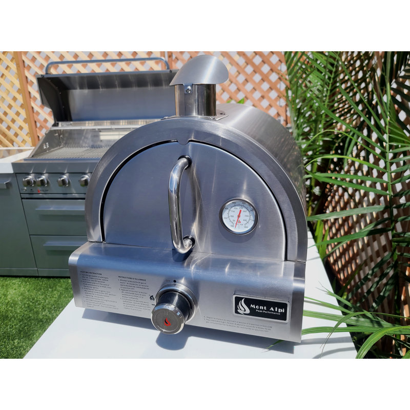 Mont Alpi Stainless Steel Countertop Propane Pizza Oven in Silver & Reviews Wayfair